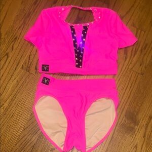 Kandi Kouture CXL Hot Pink Dance Costume with Sequin Detail